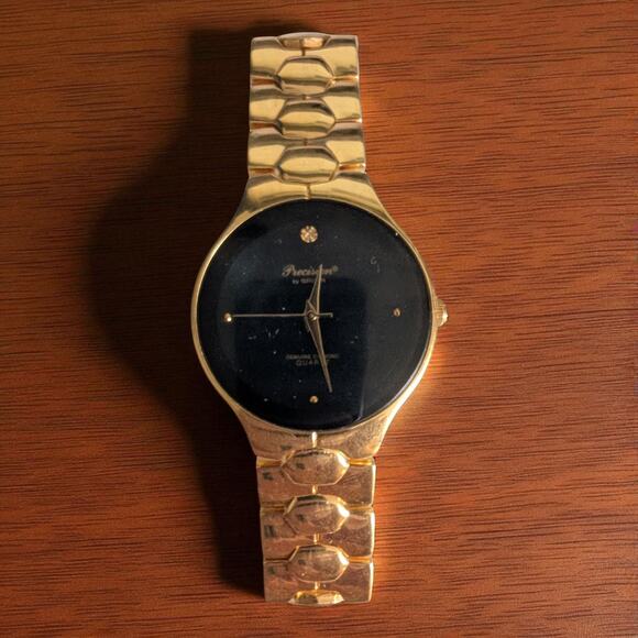 Precision by Gruen Men’s Watch GP5060 Genuine Diamond Japan Quartz New Battery - Picture 1 of 3